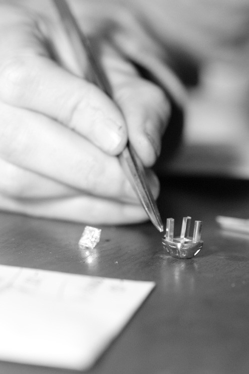 handgjord diamantring